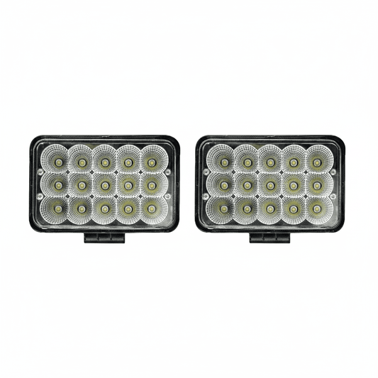 15 LED Fog Light Off Roading For All Motorcycle Bikes Scooty (Pack of 2) Bike Headlight Grill (White) - Autopartdealsled-light-15