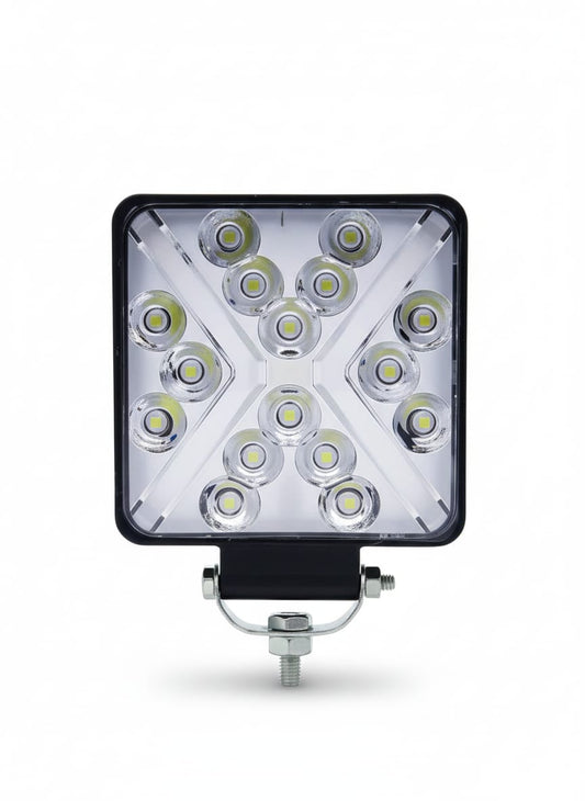 16 led fog light for car and bike 5x5x3x3 Bike Headlight Grill (White) Pack Of 1 pcs - Autopartdeals16 led 5x5x3x3