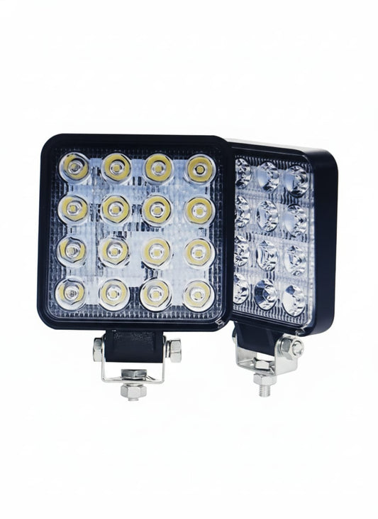 16 LED Motorcycle Bike Fog Flood Lamp Light (White) - Set of 2 - Autopartdeals16-LD-LIT