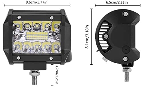18 led fog light 5x8x5 Bike Headlight Grill (White) set of 2 pcs - Autopartdeals18 LED FOG LIGHT 5X8X5