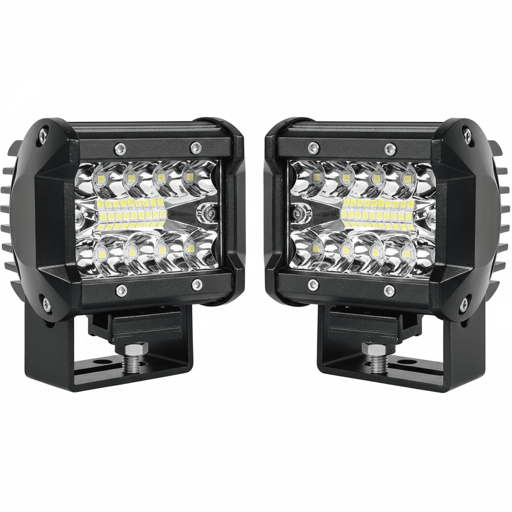 18 led fog light 5x8x5 Bike Headlight Grill (White) set of 2 pcs - Autopartdeals18 LED FOG LIGHT 5X8X5