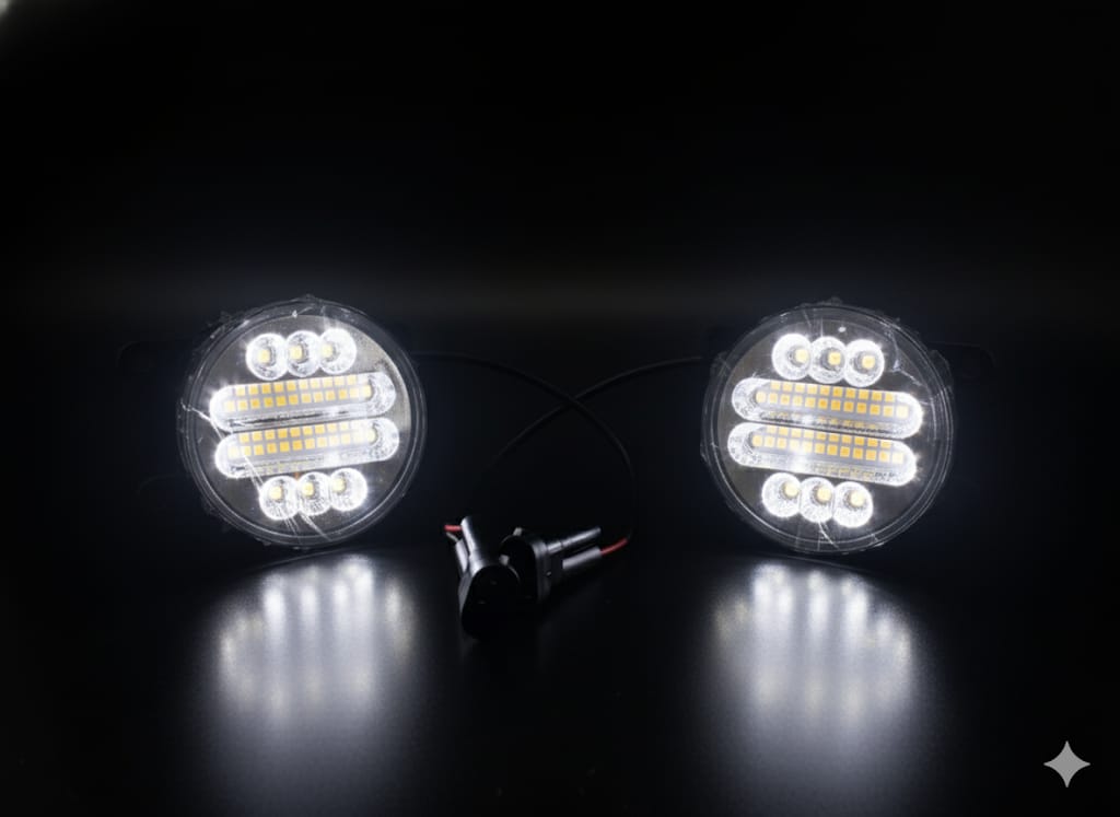 30 LED Fog Lamp Compatible For Maruti Suzuki Eeco Set of 2Pcs - AutopartdealsEeco fog lamp