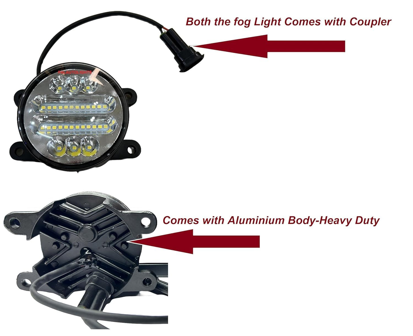 30 LED Fog Lamp Compatible For Maruti Suzuki SX4 Set of 2Pcs - AutopartdealsSx4 Fog Lamp