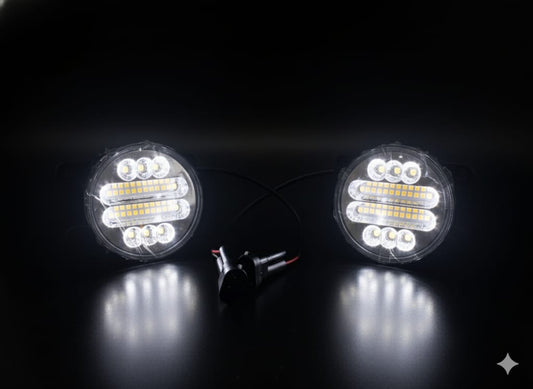 30 LED Fog Lamp Compatible For Maruti Suzuki SX4 Set of 2Pcs - AutopartdealsSx4 Fog Lamp