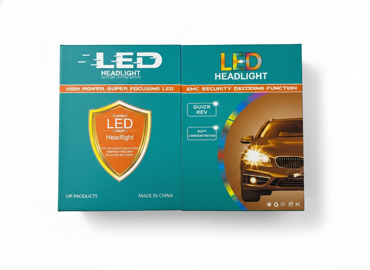 H4 LED Headlight Bulbs Hi & Lo Beam 10000LM, 6000K, 300WLED Auto Conversion Lamp Headlight Car LED (9 V, 300 W) (Universal For Car, Pack of 2) - AutopartdealsH4,10000LM