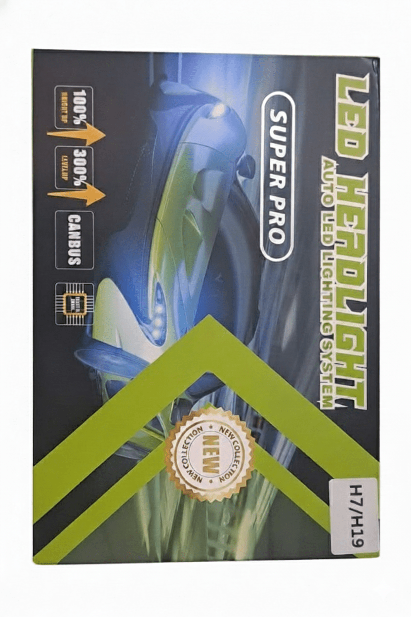 H7 LED Headlight Bulbs Hi & Lo Beam 30000LM 6200K, 300W LED Auto Conversion Fog Lamp Car LED (9 V, 300 W) (Universal For Car, Pack of 2) - AutopartdealsH7 30000LM