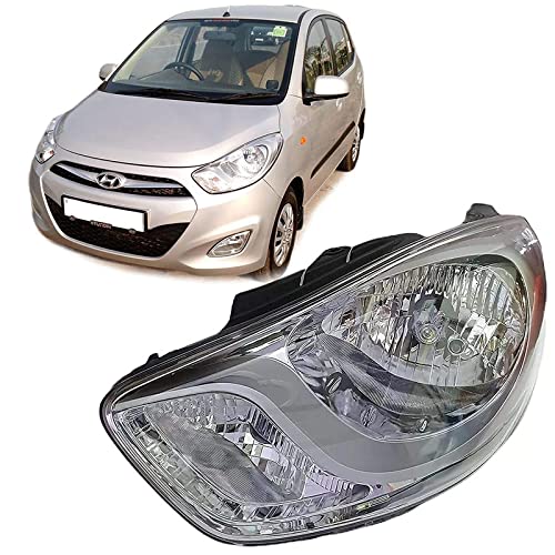 Headlight Compatible for Hyundai i10 Type - II Left Side/ Right Side/ Complete Set - AutopartdealsHL I10 T-2 LS