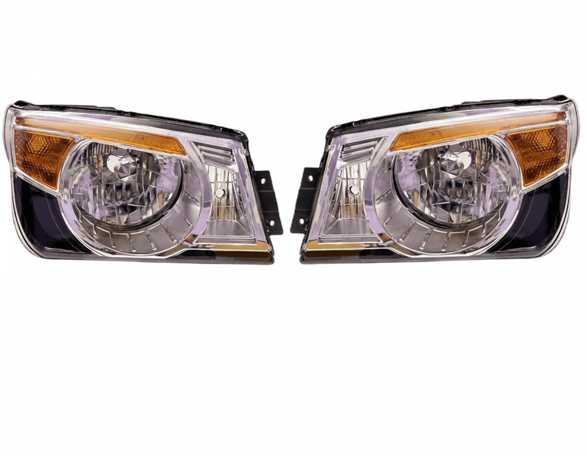 Headlight Compatible for Mahindra Bolero Type - III Left Side/ Right Side/ Complete Set - AutopartdealsHL Bol T-3 Set