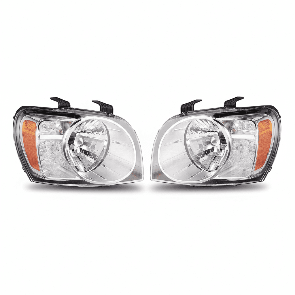 Headlight Compatible for Mahindra Scorpio Type - II Left Side/ Right Side/ Complete Set - AutopartdealsHL Scorpio t-2 Set