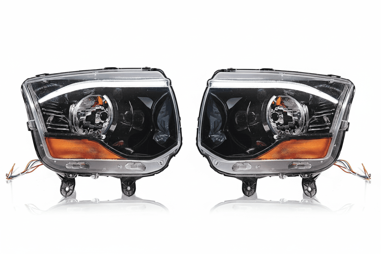 Headlight Compatible for Mahindra Scorpio Type - III Non - Projector Left Side/ Right Side/ Complete Set - AutopartdealsHL Scorpio T-3 Set Non-Proj