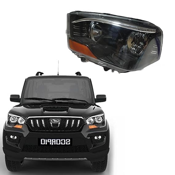Headlight Compatible for Mahindra Scorpio Type - III Non - Projector Left Side/ Right Side/ Complete Set - AutopartdealsHL Scorpio T-3 LS Non-Proj