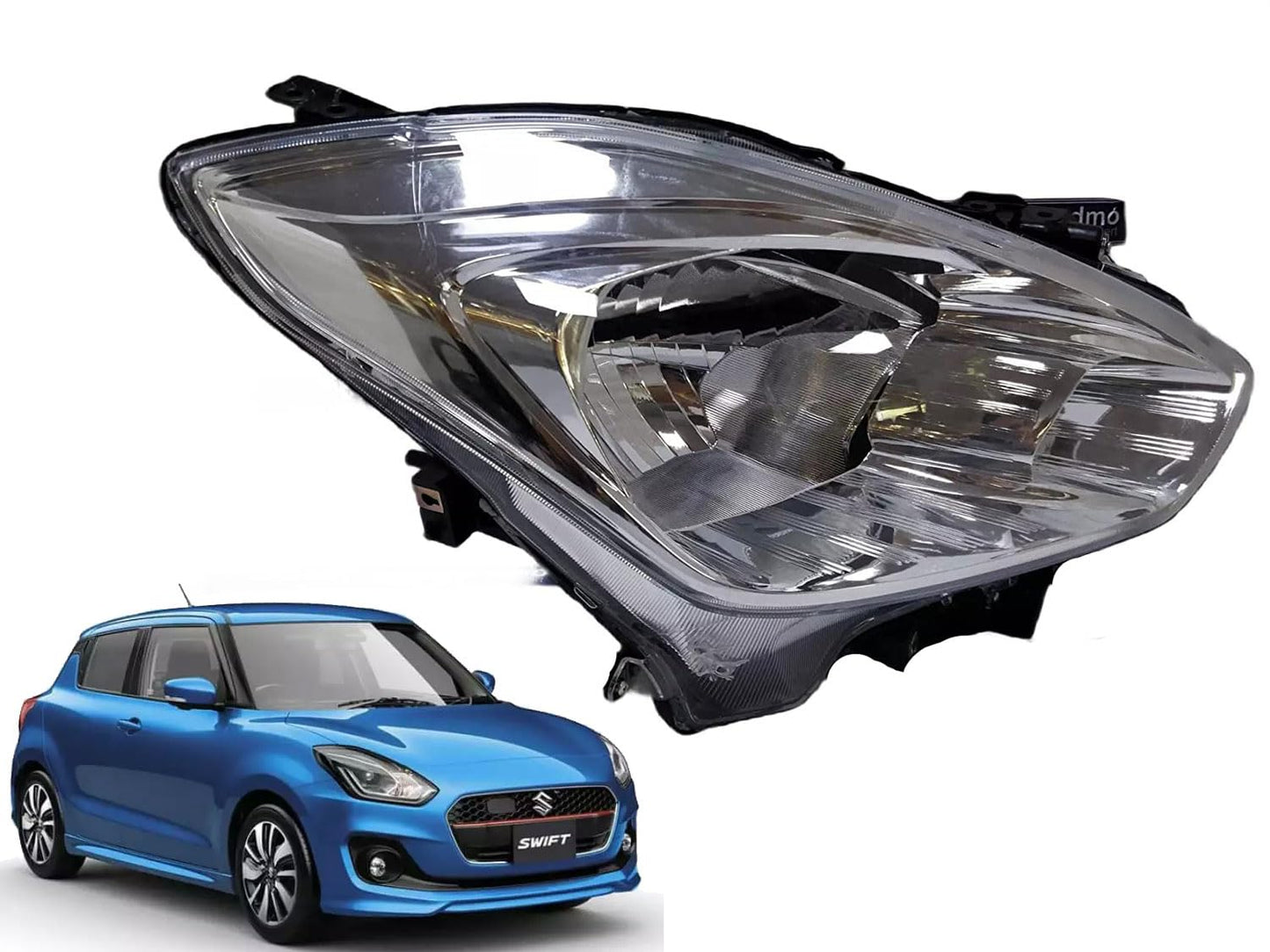 Headlight Compatible for Maruti Suzuki Swift Type - IV Left Side/ Right Side /Complete Set - AutopartdealsHL Swift t-4 RS