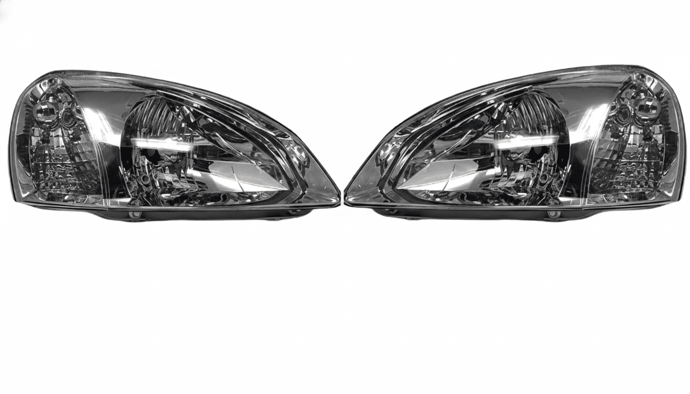Headlight Compatible for Tata Indica V2 Left Side/ Right Side/ Complete Set - AutopartdealsHL V2 Set