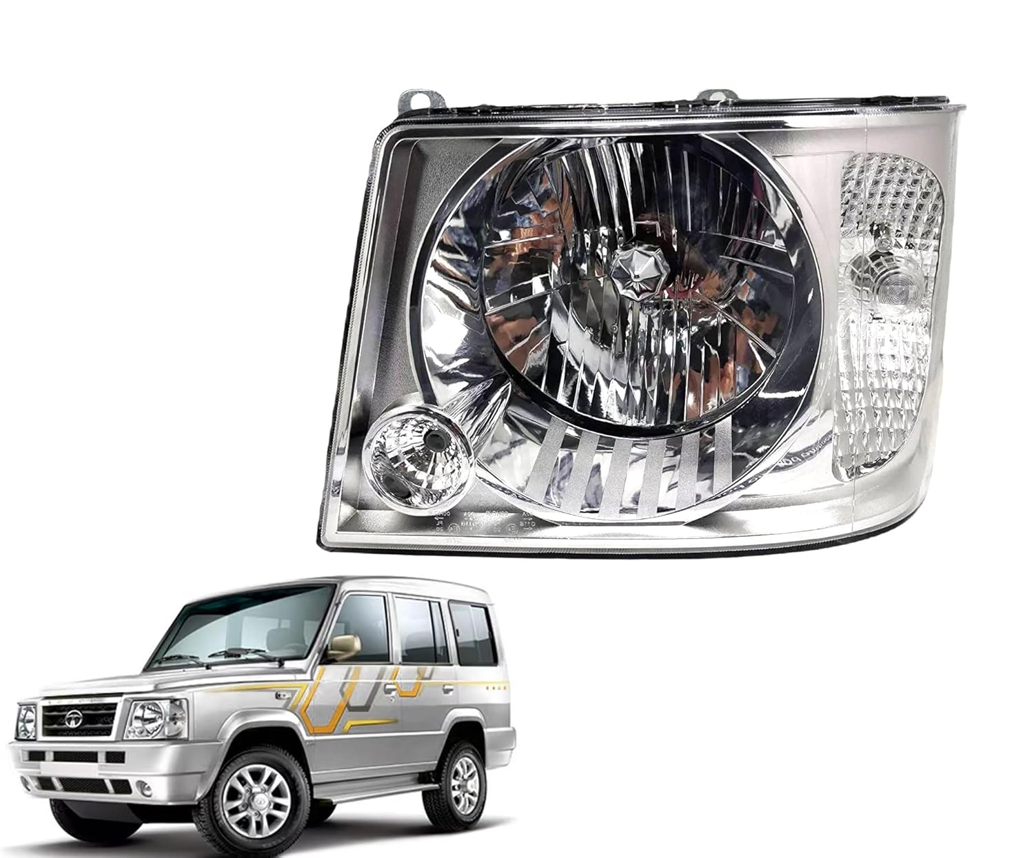 Headlight Compatible for Tata Sumo Victa Left Side/ Right Side/ Compete Set - AutopartdealsHL Victa LS