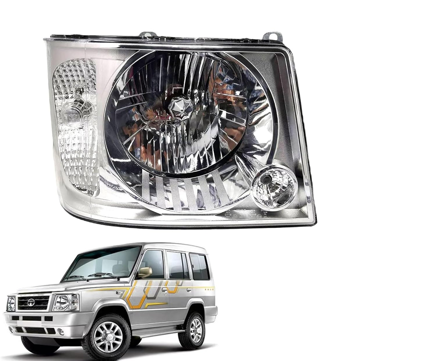 Headlight Compatible for Tata Sumo Victa Left Side/ Right Side/ Compete Set - AutopartdealsHL Victa RS