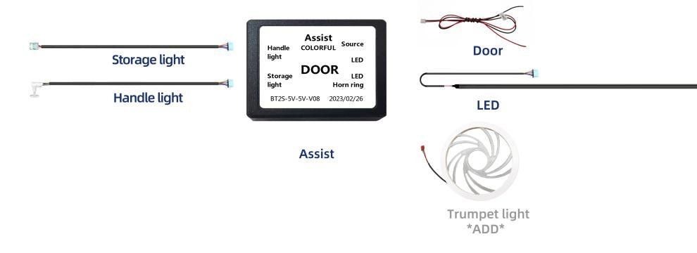 Multicolor Music Controlled Sound Activated Car Interior Decoration Ambient Lighting Dream Color Lights with Mobile App Control for All Cars (18 in 1) - AutopartdealsAmbient Light