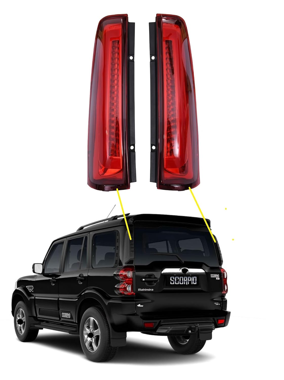 Scorpio Classic (All S Variants) D - Pillar Light with Matrix & Scanning (Set of 2) Left Side/ Right Side - AutopartdealsScorpio Pillar Light