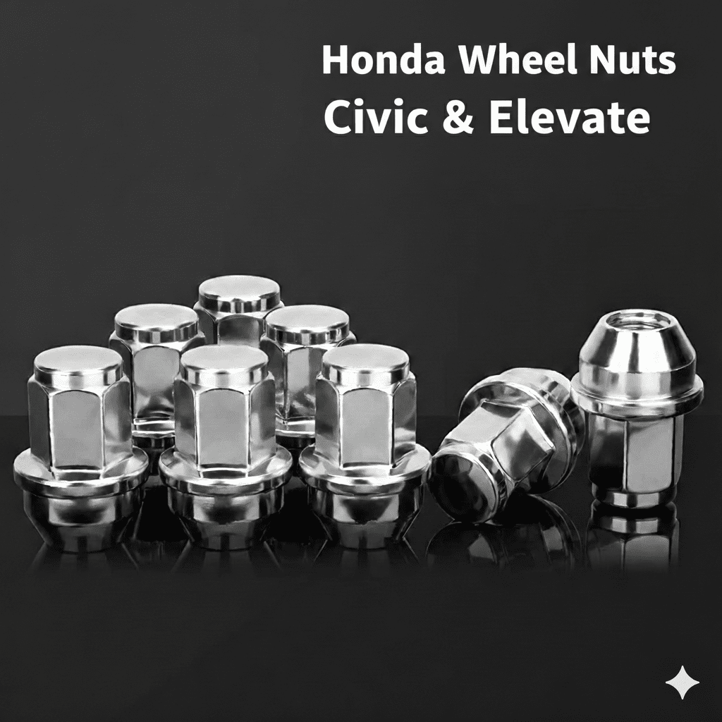 Wheel Nuts Chrome Plated Stainless Steel Anti - Rust Suitable For Honda Elevate & Civic - AutopartdealsHONDA WN-5Pcs