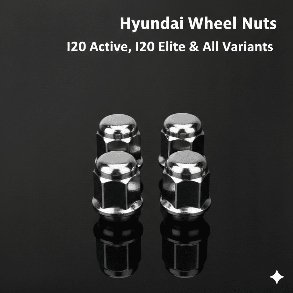 Wheel Nuts Chrome Plated Stainless Steel Anti - Rust Suitable For Hyundai All I20 - AutopartdealsI20 WN-2PCS