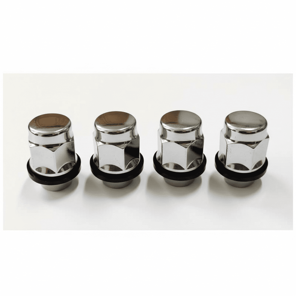 Wheel Nuts Chrome Plated Stainless Steel Anti - Rust Suitable For Hyundai Santro Xing - Autopartdealsangel-light-3
