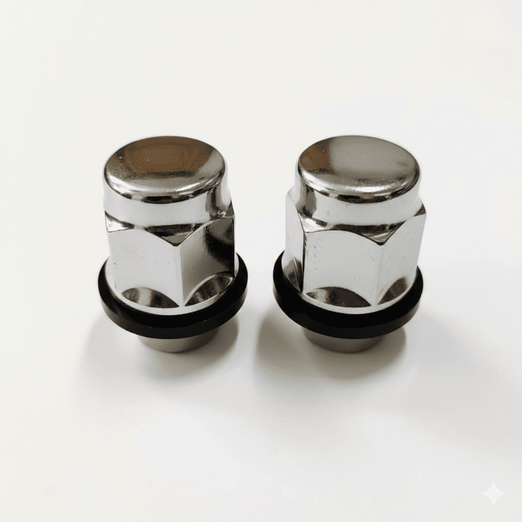 Wheel Nuts Chrome Plated Stainless Steel Anti - Rust Suitable For Hyundai Santro Xing - Autopartdealsangel-light-2